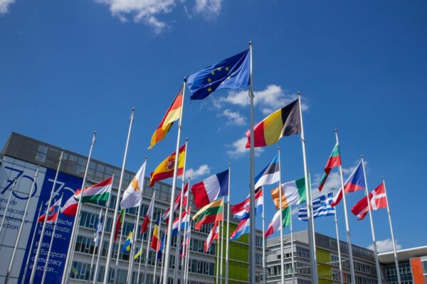 Les drapeaux des différents membres de l'Union européenne