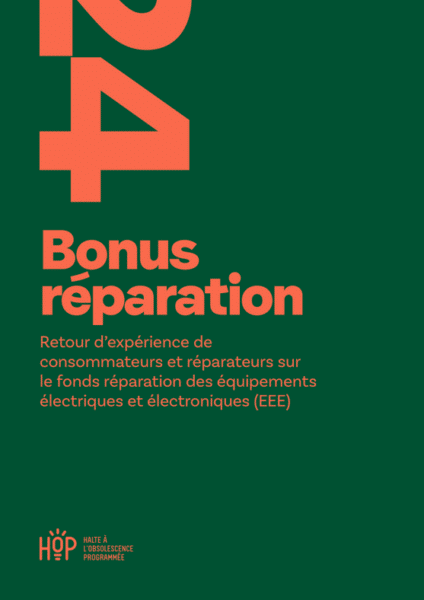 Rapport Impact du bonus réparation sur les Équipements électriques et électroniques