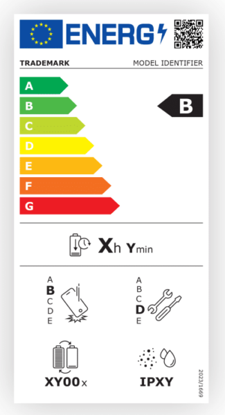 Energy label European union smartphone