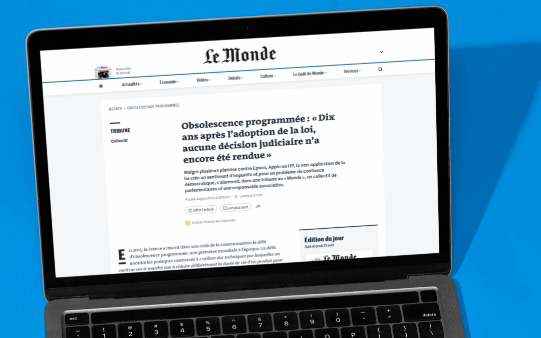 10 ans du délit : Tribune HOP dans Le Monde