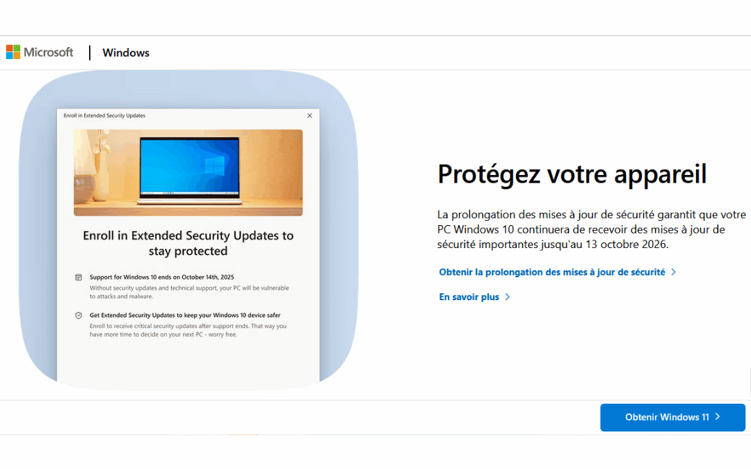 Comment bénéficier des mises à jour étendues gratuites de Windows 10 ?