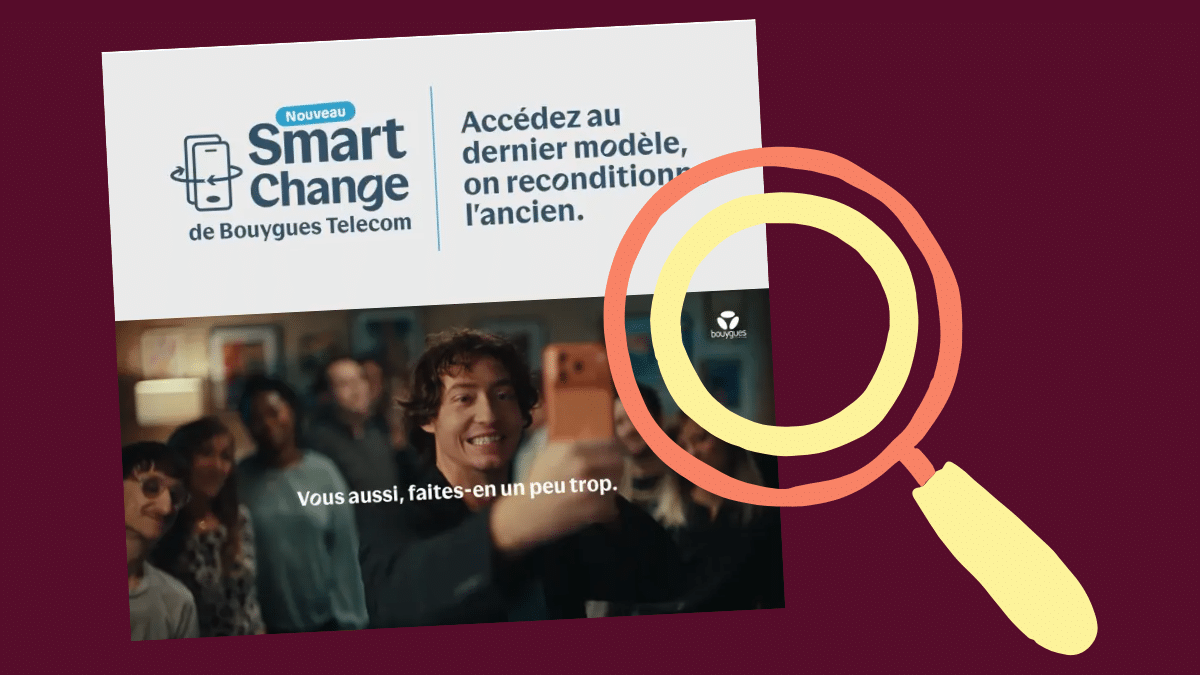 HOP signe la première analyse de  l’Observatoire citoyen de la publicité avec une publicité Bouygues Télécom