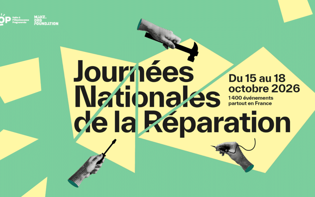 Les Journées nationales de la réparation auront lieu du 15 au 18 octobre 2026