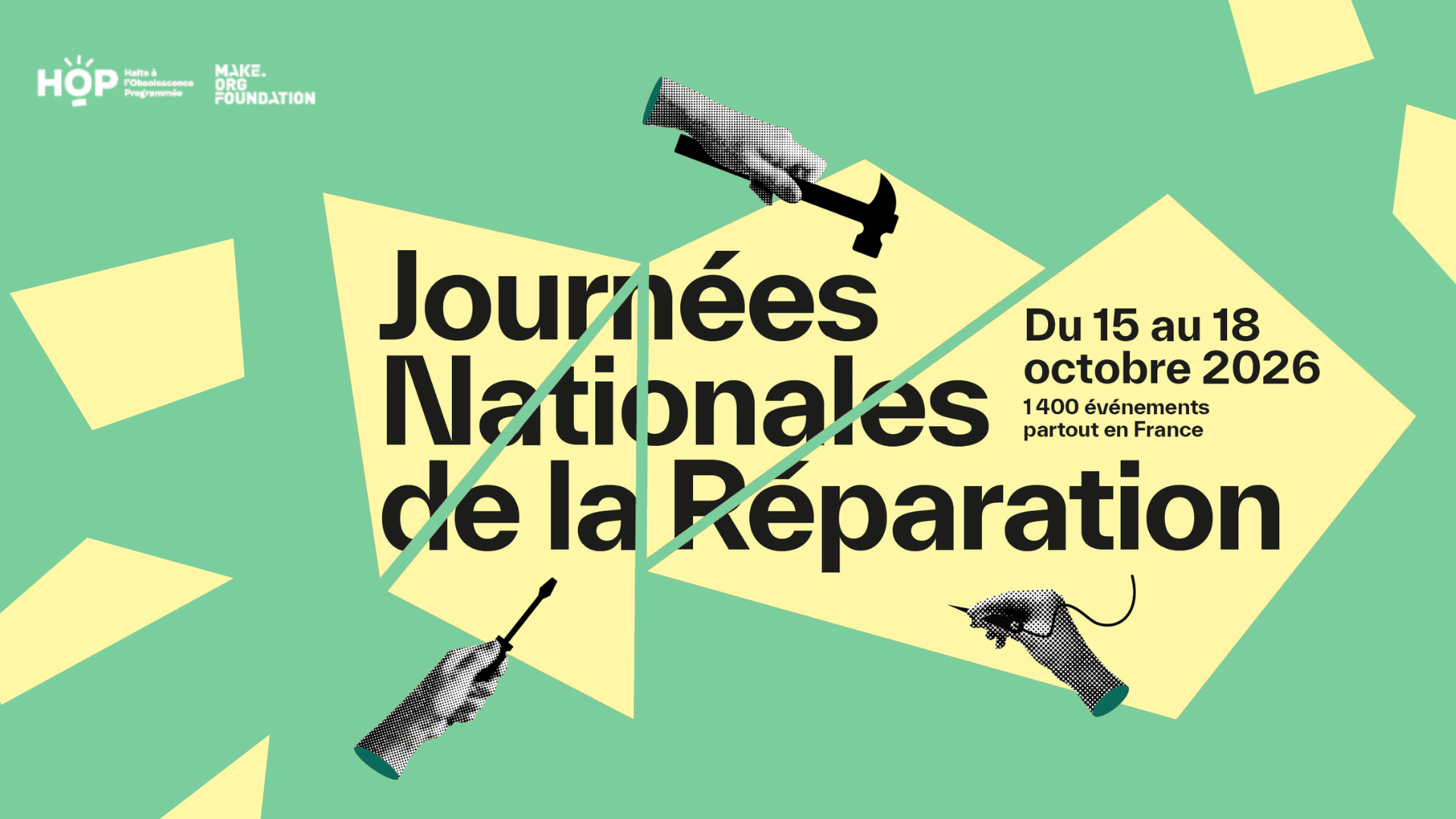 Les Journées nationales de la réparation auront lieu du 15 au 18 octobre 2026